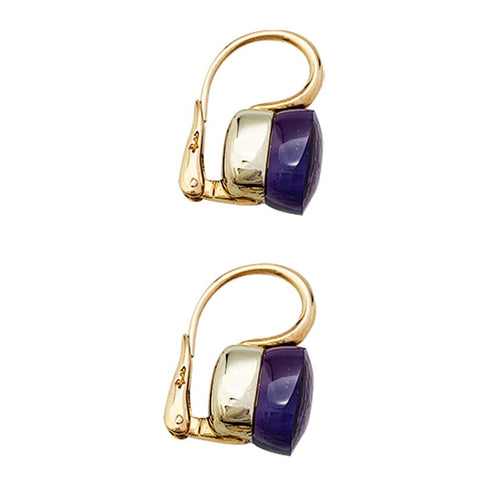 Boucles d'oreilles Boucles d'oreilles Pomellato "Nudo" 2 ors et améthystes. 58 Facettes 30441