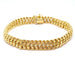 Bracelet Yellow gold American mesh bracelet 58 Facettes