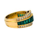 Bague 51 Bague Van Cleef & Arpels "Ceinture" en or jaune, diamants et émeraudes. 58 Facettes 29893