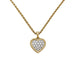 Pendentif Pendentif et chaîne Van Cleef & Arpels "Coeur" en or jaune, platine et diamants. 58 Facettes 29357