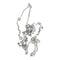 Collier Collier gouttière en or blanc serti de 15 diamants. 58 Facettes 30536