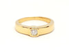 Ring 51 Solitaire Ring Yellow Gold Diamond 58 Facettes 06615CD