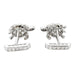 Cufflinks “Turtles” cufflinks in platinum, set with diamonds. 58 Facettes 30067