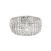 Art Deco Cuff Bracelet in platinum and diamonds. 58 Facettes 30206