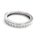 Ring 55 Cartier wedding ring in platinum, princess-cut diamonds. 58 Facettes 25299-1