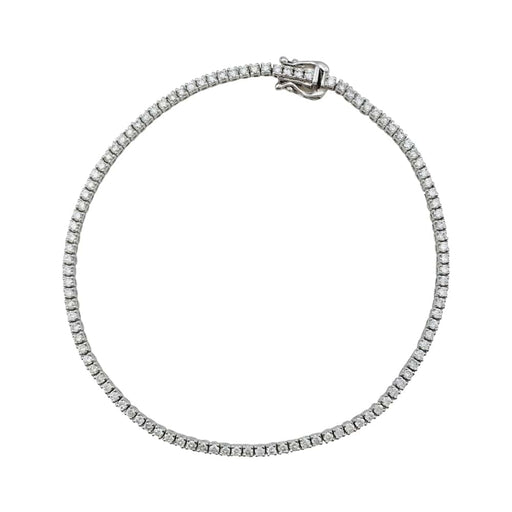 Bracelet Bracelet ligne diamants en or blanc. 58 Facettes 30221