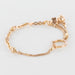 Bracelet Bracelet old rose gold chain cubes and studded pearls 58 Facettes 20-115