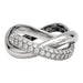 Ring 51 Poiray “Tresse” ring in white gold and diamonds. 58 Facettes 29941