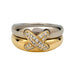 Ring 56 Chaumet ring, “Liens”, two golds and diamonds. 58 Facettes 29871