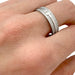 Ring 65 Tiffany ring in white gold set with diamonds. 58 Facettes 30069