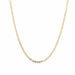 Navy mesh gold chain necklace 58 Facettes 21-237