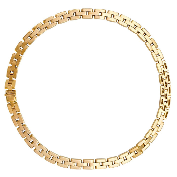 Cartier Panthère link necklace in yellow gold.