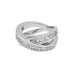 Ring 50 Chopard ring in white gold, square diamonds. 58 Facettes 30000