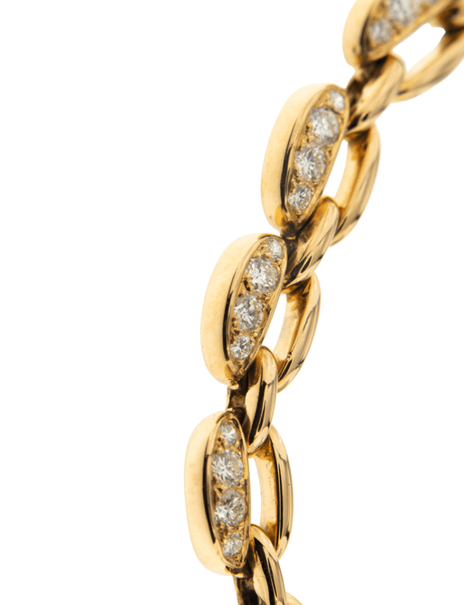 Van Cleef & Arpels Bracelet - Yellow Gold and Diamond Bracelet 58 Facettes