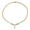 Collier Collier or jaune, diamant poire 1.02 ct, diamants navette et brillant. 58 Facettes 30530