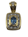 Pendant Pendant in gold, sapphire, diamond 58 Facettes
