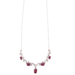 Necklace Ruby and diamond necklace 58 Facettes