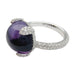 Ring 54 Pomellato ring, "Caramelle", white gold, diamonds and amethyst. 58 Facettes 30172