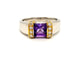 Bague 57 Bague Or blanc Améthyste 58 Facettes 814127CN