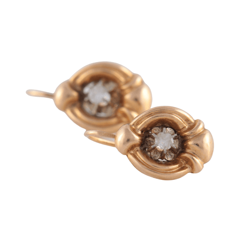 Boucles d'oreilles Boucles d'oreilles Or Rose Diamants 58 Facettes