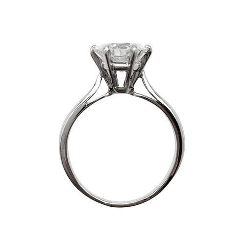 Bague Bague Solitaire 1.86 carats F SI1, or blanc. 58 Facettes 30301