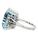 Ring 53 Aquamarine ring, white gold and diamonds. 58 Facettes 30601