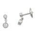Earrings Dangling earrings in white gold and diamonds. 58 Facettes 30145