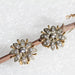 Vintage diamond flower ear clip earrings 58 Facettes 21-240