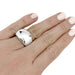 Ring 51 Cartier “New Wave” ring in white gold. 58 Facettes 30102
