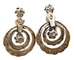 Boucles d'oreilles Vintage 8 karat gold and Diamond earrings 58 Facettes