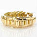 Bracelet Gold tank bracelet with articulated cob mesh 58 Facettes 16-360