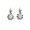 Boucles d'oreilles Paire de Dormeuses Or Blanc 58 Facettes