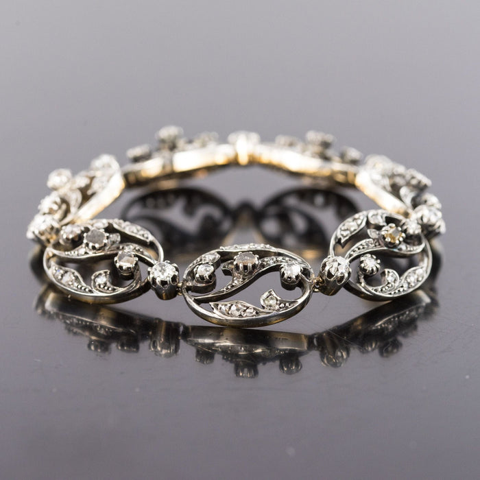 Bracelet Bracelet ancien diamants taillés en rose 58 Facettes 20-386
