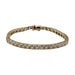 Bracelet Bracelet ligne "tennis" en or jaune serti de brillants. 58 Facettes 30035