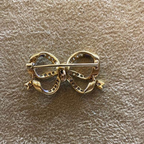 Broche Broche victorienne en émail et diamants 58 Facettes CEY28