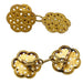 Cufflinks Moucharabieh cufflinks in yellow gold 58 Facettes 30253