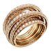 Ring 52 De Grisogono “Allegra” ring in pink gold and diamonds. 58 Facettes 30547