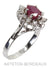 Ring 57 Ruby daisy ring 58 Facettes 33961