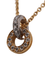 Pendentif Pendentif double noeud diamant 2 ors 58 Facettes NECK29
