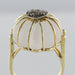 Ring 50 Rock crystal gold diamond ring 58 Facettes 19-176A