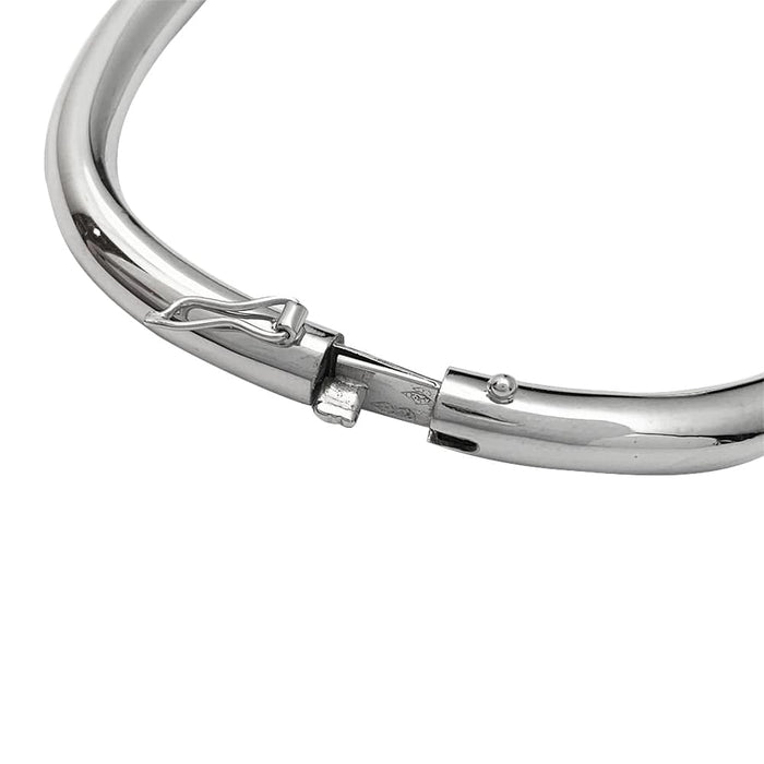 Bracelet Bracelet jonc rigide carré en or blanc 58 Facettes 30360