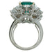 Ring 51 Ring in white and yellow gold with emerald and diamonds. 58 Facettes 25405