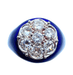 Bague Bague diamants émaillés bleus 58 Facettes
