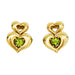 Earrings Van Cleef & Arpels, “Heart” earrings, in yellow gold and peridots. 58 Facettes 30112