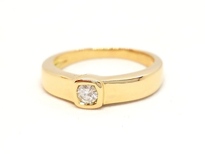Bague 51 Bague Solitaire Or jaune Diamant 58 Facettes 06615CD