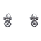 Boucles d'oreilles Boucles d'oreilles Nœud papillon diamants 58 Facettes