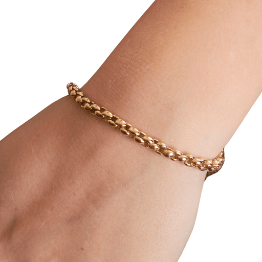 Bracelet CARTIER - Bracelet maille "grain d'avoine" en or jaune 58 Facettes