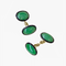 Boutons de manchette Boutons de manchette en jade impérial et émail noir, or jaune 58 Facettes CEY21