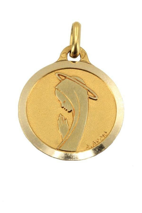 Médaille Vierge signée Augis