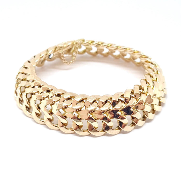 Bracelet Bracelet ancien or jaune 18 carats 58 Facettes